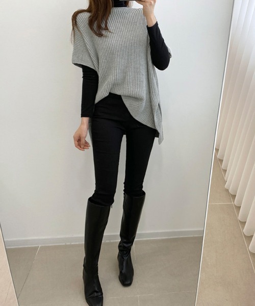 Miniministore(ミニミニストア)の「ニットベスト レディース ニットチョッキ(ニット/セーター・レディース・ライトブラウン/ブラック/グレー/ベージュ・フリー)」の13枚目の写真