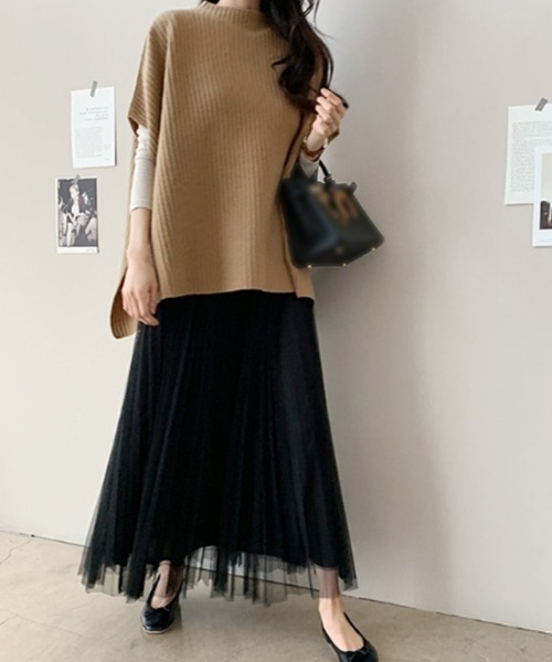 Miniministore(ミニミニストア)の「ニットベスト レディース ニットチョッキ(ニット/セーター・レディース・ライトブラウン/ブラック/グレー/ベージュ・フリー)」の14枚目の写真