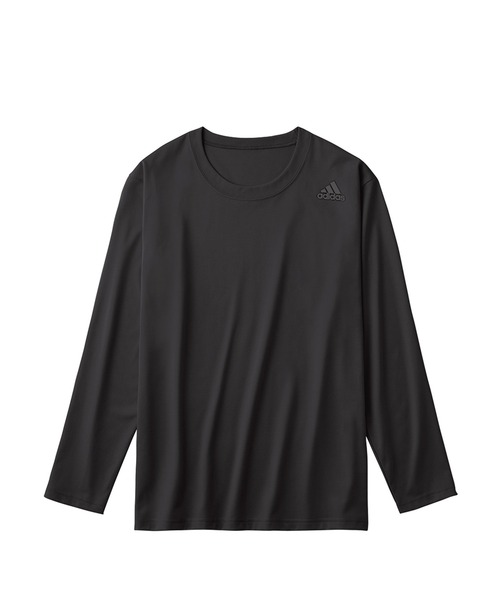 adidas（アディダス）の「adidas アディダス 天竺 メンズ ロンT（Tシャツ/カットソー・メンズ・ブラック/ホワイト/オレンジ/ブルー・LARGE/MEDIUM）」の2枚目の写真