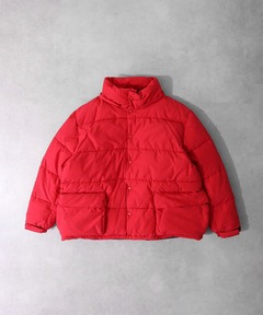 コード刺繍フラワー柄裏地キルトジャケット　ツハルジャケット セール】 コード刺繍フラワー柄裏地キルトジャケット（ブラック/レッド