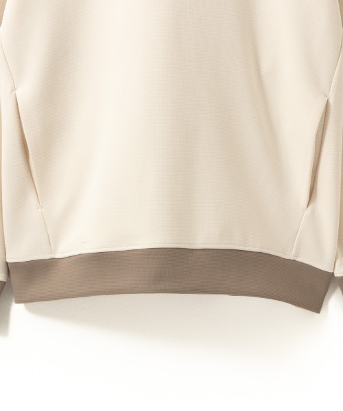 URBAN COLLECTION(アーバンコレクション)の「URBAN COLLECTION エアスムージー 配色切替パーカー(パーカー・メンズ・ブラック/オフホワイト・M/XL/L/S)」の5枚目の写真