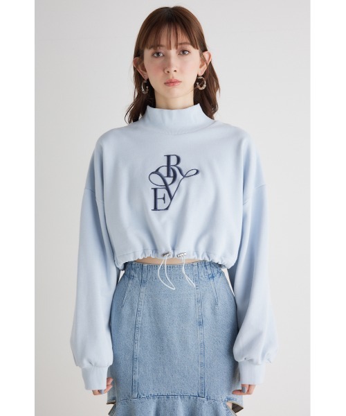 rienda(リエンダ)の「バルーンヘムロゴスウェットトップス(スウェット・レディース・ホワイト/ブラック/ライトピンク/ライトブルー・FREE)」の13枚目の写真