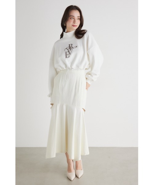 rienda(リエンダ)の「バルーンヘムロゴスウェットトップス(スウェット・レディース・ホワイト/ブラック/ライトピンク/ライトブルー・FREE)」の21枚目の写真