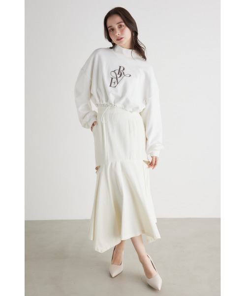 rienda(リエンダ)の「バルーンヘムロゴスウェットトップス(スウェット・レディース・ホワイト/ブラック/ライトピンク/ライトブルー・FREE)」の22枚目の写真