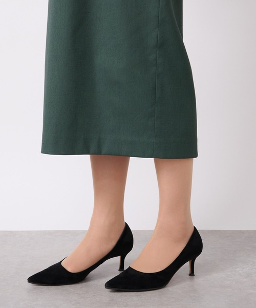 La boutique BonBon（ラブティックボンボン）の「シアーコンビドライオックスナローワンピース（ワンピース・レディース・ブラック/グリーン・36/38）」の15枚目の写真