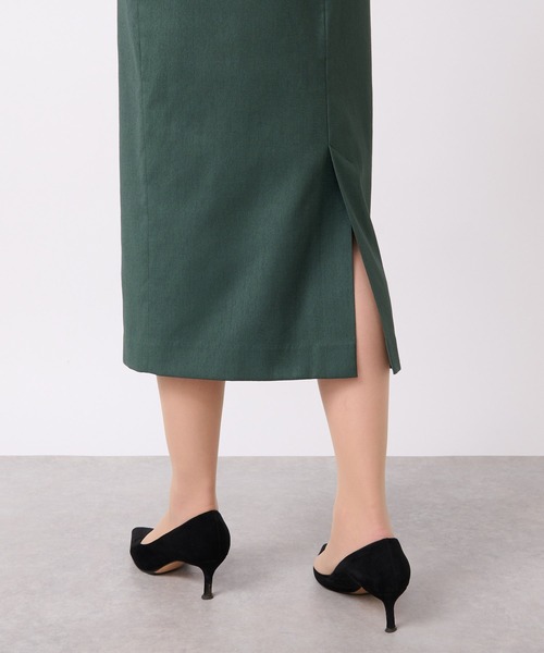 La boutique BonBon（ラブティックボンボン）の「シアーコンビドライオックスナローワンピース（ワンピース・レディース・ブラック/グリーン・36/38）」の14枚目の写真