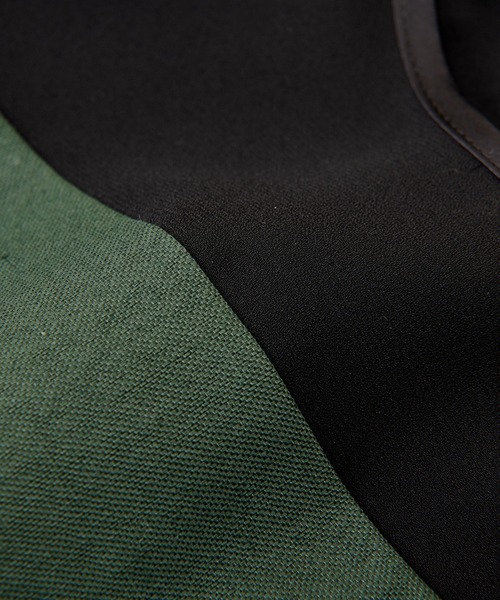 La boutique BonBon（ラブティックボンボン）の「シアーコンビドライオックスナローワンピース（ワンピース・レディース・ブラック/グリーン・36/38）」の13枚目の写真