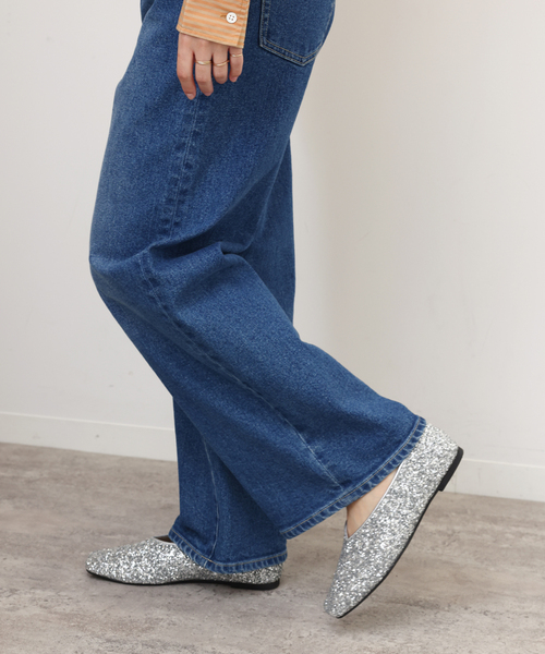 JOURNAL STANDARD relume(ジャーナルスタンダード レリューム)の「RELUME GRITTER パンプス(パンプス・レディース・ブラック/シルバー・23cm/24.5cm/25cm/24cm/23.5cm)」の2枚目の写真