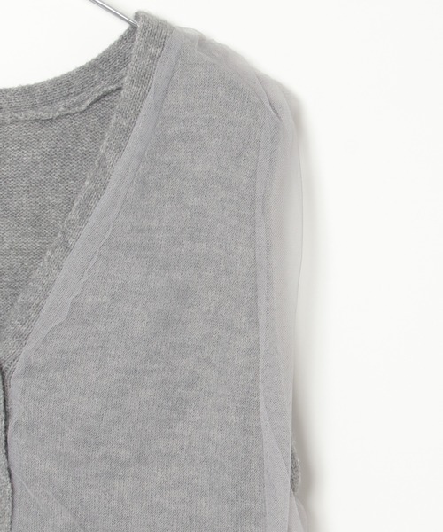 notch.(ノッチ)の「チュールドッキングベスト(ベスト・レディース・グレー/ブラック・M)」の6枚目の写真
