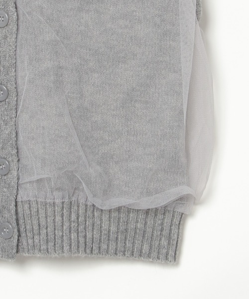 notch.(ノッチ)の「チュールドッキングベスト(ベスト・レディース・グレー/ブラック・M)」の8枚目の写真