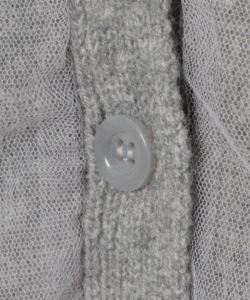 notch.(ノッチ)の「チュールドッキングベスト(ベスト・レディース・グレー/ブラック・M)」の9枚目の写真