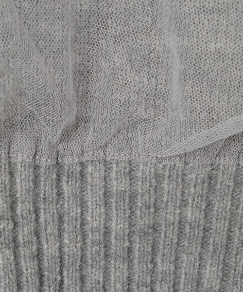 notch.(ノッチ)の「チュールドッキングベスト(ベスト・レディース・グレー/ブラック・M)」の10枚目の写真