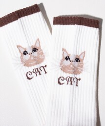 GLOSTER（グロスター）の「【GLOSTER/グロスター】 DOG&CAT ラインソックス（ソックス/靴下）」