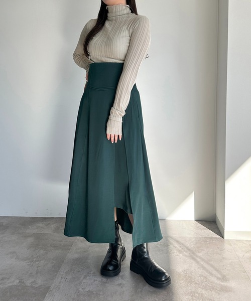 apres jour mignon（アプレジュールミニョン）の「フィンガーホール付きランダムリブシアーニット【ZOZOTOWN限定アイテム】（ニット/セーター・レディース・ライトパープル/グレー/グリーン/ブラック/ブルー・フリー/X-LARGE）」の19枚目の写真