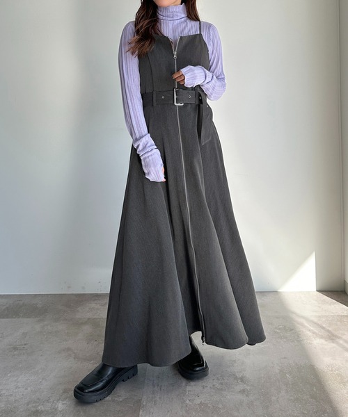 apres jour mignon（アプレジュールミニョン）の「フィンガーホール付きランダムリブシアーニット【ZOZOTOWN限定アイテム】（ニット/セーター・レディース・ライトパープル/グレー/グリーン/ブラック/ブルー・フリー/X-LARGE）」の13枚目の写真