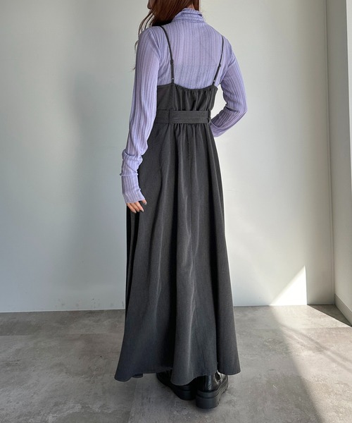 apres jour mignon（アプレジュールミニョン）の「フィンガーホール付きランダムリブシアーニット【ZOZOTOWN限定アイテム】（ニット/セーター・レディース・ライトパープル/グレー/グリーン/ブラック/ブルー・フリー/X-LARGE）」の14枚目の写真