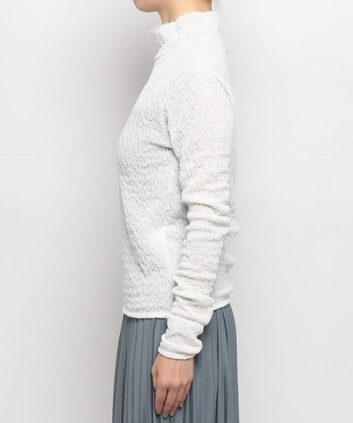 allureville（アルアバイル）の「ランダムブルーゼボトルネックプルオーバー（Tシャツ/カットソー・レディース・サックスブルー/ブラック/オフホワイト・2）」の5枚目の写真