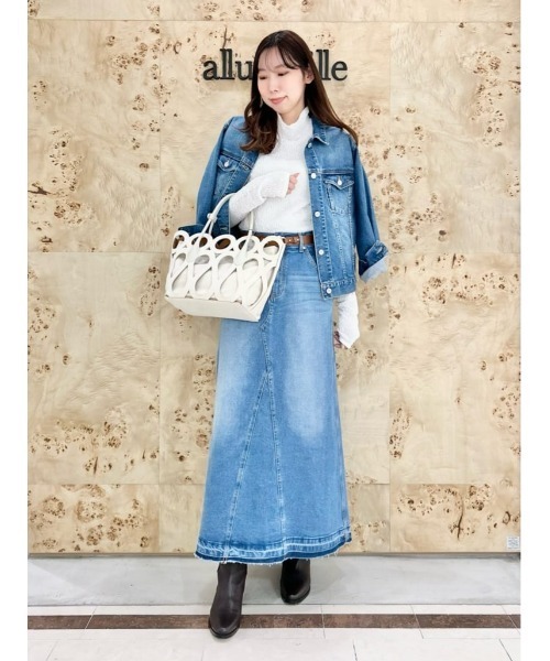 allureville（アルアバイル）の「ランダムブルーゼボトルネックプルオーバー（Tシャツ/カットソー・レディース・サックスブルー/ブラック/オフホワイト・2）」の11枚目の写真