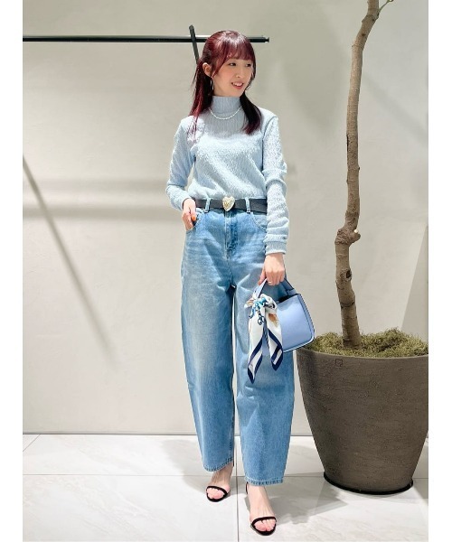 allureville（アルアバイル）の「ランダムブルーゼボトルネックプルオーバー（Tシャツ/カットソー・レディース・サックスブルー/ブラック/オフホワイト・2）」の14枚目の写真