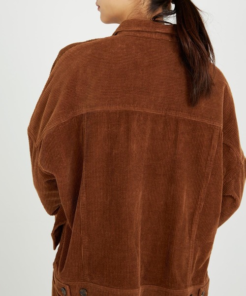 CIEL'AIR（シエルエアー）の「Corduroy Jacket（その他アウター・レディース・ブラウン/パープル・FREE）」の4枚目の写真