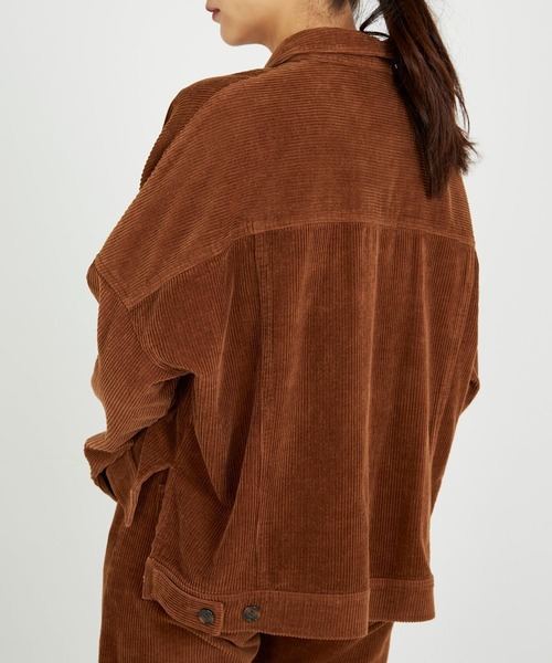 CIEL'AIR（シエルエアー）の「Corduroy Jacket（その他アウター・レディース・ブラウン/パープル・FREE）」の6枚目の写真