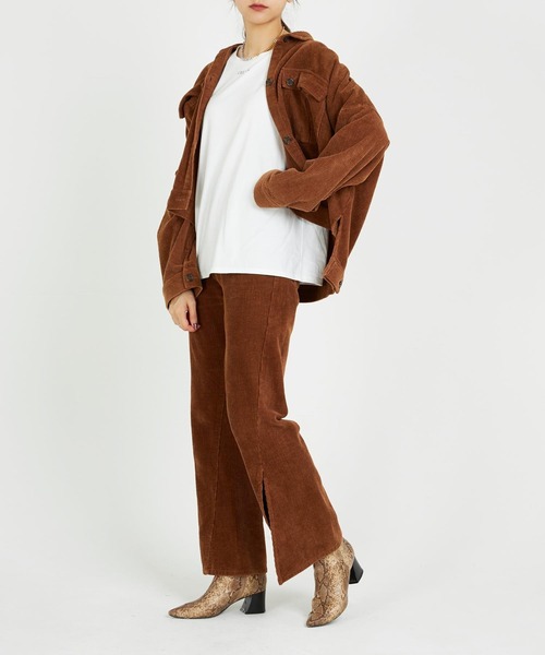 CIEL'AIR（シエルエアー）の「Corduroy Jacket（その他アウター・レディース・ブラウン/パープル・FREE）」の14枚目の写真