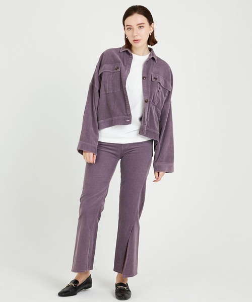 CIEL'AIR（シエルエアー）の「Corduroy Jacket（その他アウター・レディース・ブラウン/パープル・FREE）」の7枚目の写真