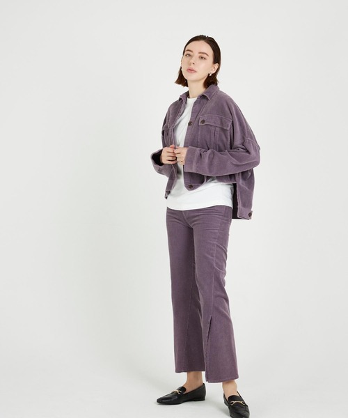 CIEL'AIR（シエルエアー）の「Corduroy Jacket（その他アウター・レディース・ブラウン/パープル・FREE）」の9枚目の写真