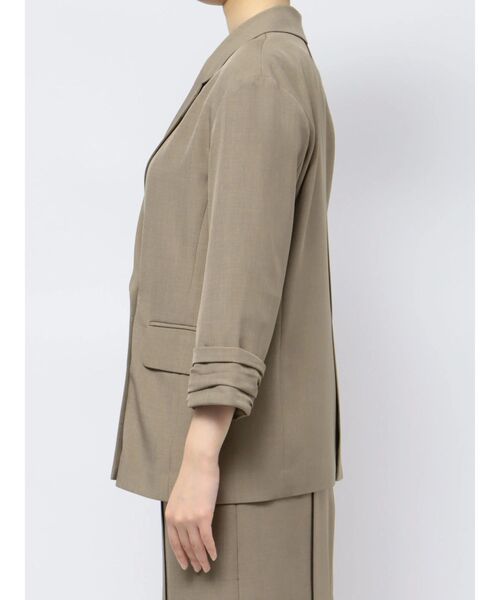 LAGUNAMOON（ラグナムーン）の「バイカラーボタンジャケット（テーラードジャケット・レディース・ベージュ/モカ・FREE）」の21枚目の写真