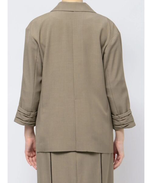 LAGUNAMOON（ラグナムーン）の「バイカラーボタンジャケット（テーラードジャケット・レディース・ベージュ/モカ・FREE）」の22枚目の写真