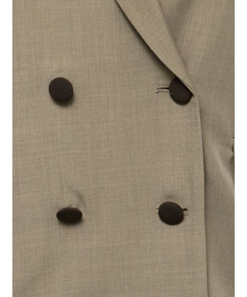 LAGUNAMOON（ラグナムーン）の「バイカラーボタンジャケット（テーラードジャケット・レディース・ベージュ/モカ・FREE）」の10枚目の写真