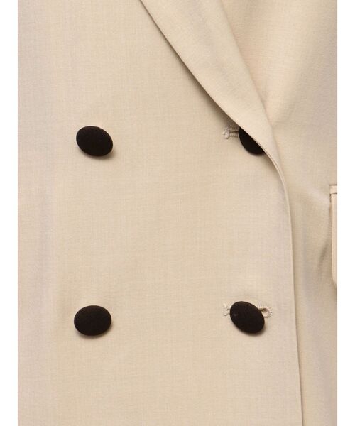 LAGUNAMOON（ラグナムーン）の「バイカラーボタンジャケット（テーラードジャケット・レディース・ベージュ/モカ・FREE）」の16枚目の写真