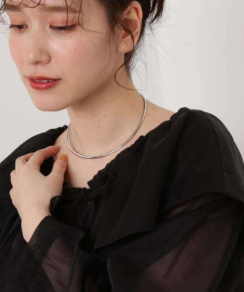N.(N. Natural Beauty Basic)(エヌエヌナチュラルビューティーベーシック)の「◆ラウンドチョーカー(チョーカー・レディース・シルバー/ゴールド・フリ-/FREE)」の4枚目の写真