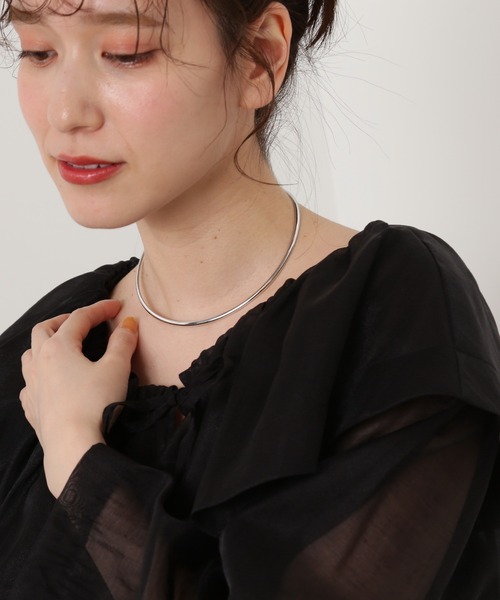 N.(N. Natural Beauty Basic)(エヌエヌナチュラルビューティーベーシック)の「◆ラウンドチョーカー(チョーカー・レディース・シルバー/ゴールド・フリ-/FREE)」の2枚目の写真