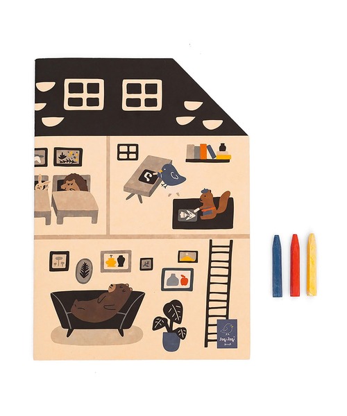 HIGHTIDE（ハイタイド）の「Jaq Jaq Bird Giant Coloring Book ジャクジャクバード 塗り絵ブック（おもちゃ・キッズ・その他1/その他2/その他3・FREE）」の2枚目の写真