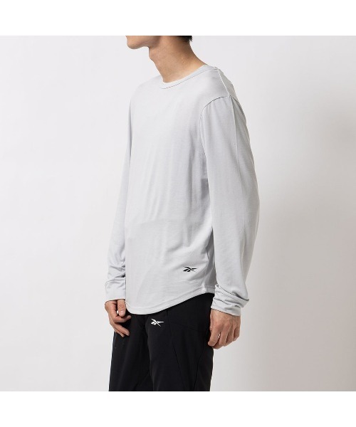 Reebok（リーボック）の「チル ロングスリーブTシャツ / RBK-CHILL+ LS TEE（Tシャツ/カットソー・メンズ・ブラック/ライトグレー・LARGE/MEDIUM/SMALL/XX-LARGE/X-LARGE）」の3枚目の写真