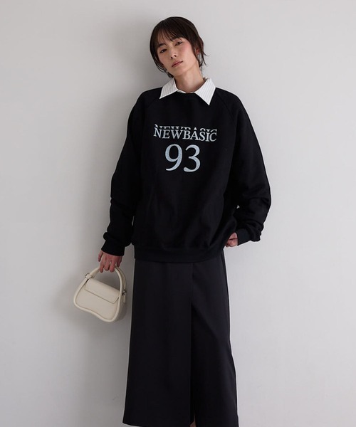 N WITH.（エヌウィズ）の「ロゴスウェット（スウェット・レディース・ブラック/グリーン/ライトグレー系・FREE）」の2枚目の写真