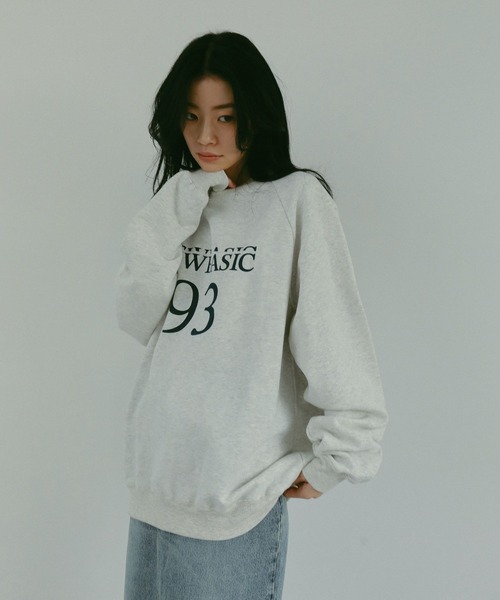 N WITH.（エヌウィズ）の「ロゴスウェット（スウェット・レディース・ブラック/グリーン/ライトグレー系・FREE）」の5枚目の写真