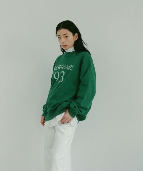N WITH.（エヌウィズ）の「ロゴスウェット（スウェット・レディース・ブラック/グリーン/ライトグレー系・FREE）」の14枚目の写真