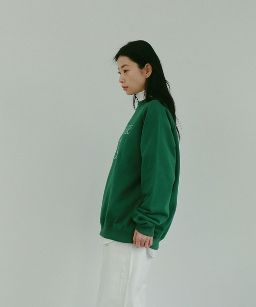 N WITH.（エヌウィズ）の「ロゴスウェット（スウェット・レディース・ブラック/グリーン/ライトグレー系・FREE）」の16枚目の写真