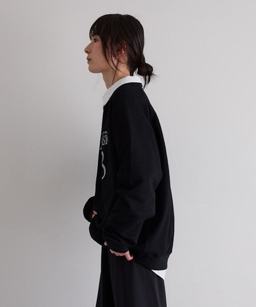 N WITH.（エヌウィズ）の「ロゴスウェット（スウェット・レディース・ブラック/グリーン/ライトグレー系・FREE）」の21枚目の写真