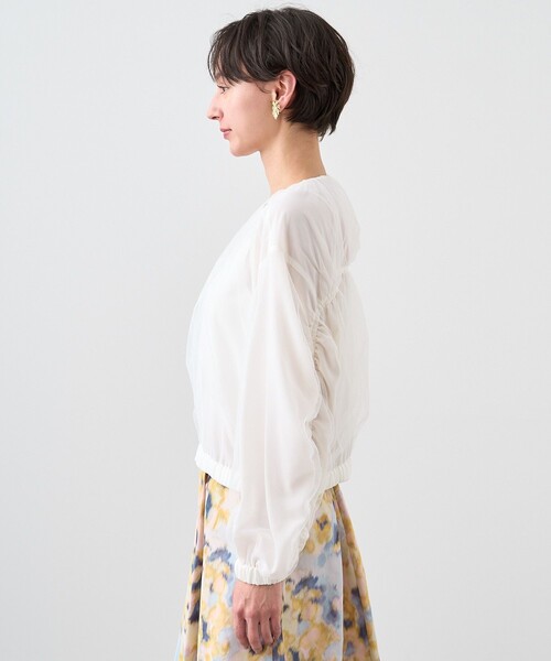 ANAYI（アナイ）の「チュールレイヤードギャザーブルゾン