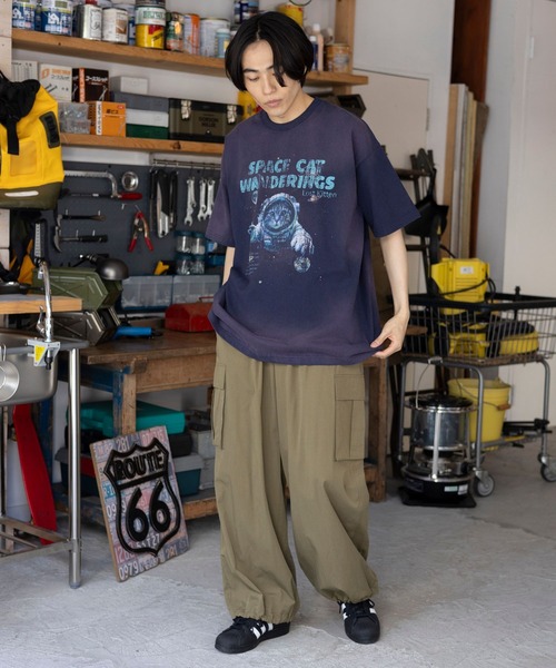 PBLIM（ページボーイリム）の「PBLIM/スペースキャットT（Tシャツ/カットソー・レディース・ネイビー/チャコールグレー・LARGE/MEDIUM）」の18枚目の写真