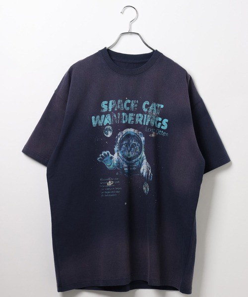 PBLIM（ページボーイリム）の「PBLIM/スペースキャットT（Tシャツ/カットソー・レディース・ネイビー/チャコールグレー・LARGE/MEDIUM）」の21枚目の写真