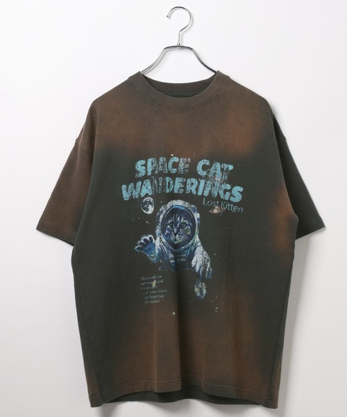 PBLIM（ページボーイリム）の「PBLIM/スペースキャットT（Tシャツ/カットソー・レディース・ネイビー/チャコールグレー・LARGE/MEDIUM）」の8枚目の写真
