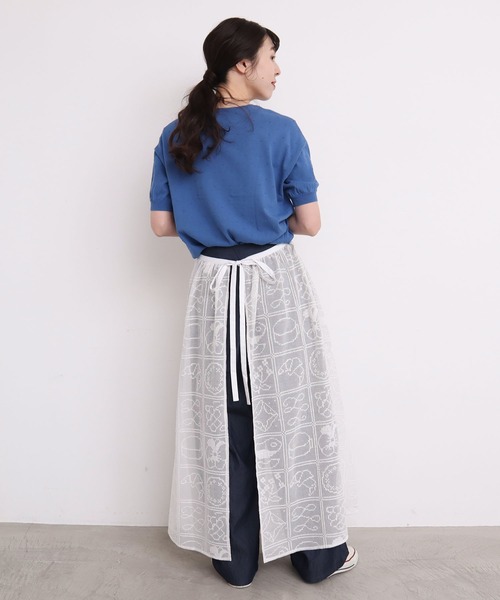 お花サーフィン　アトリエドゥサボン　スカート AMBIDEX Store 〇deco skirt (F クロ): l'atelier du savon