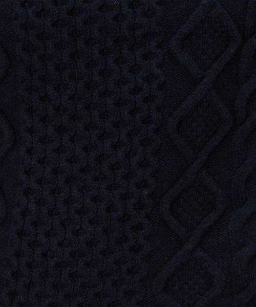 green label relaxing(グリーンレーベルリラクシング)の「CB HAMILTON ARAN C/N 5G ニット(ニット/セーター・レディース・オフホワイト/ブラウン/ネイビー・40/38)」の10枚目の写真