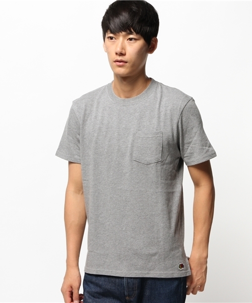 FRUIT OF THE LOOM（フルーツオブザルーム）の「【FRUIT OF THE LOOM×CIAOPANIC TYPY】フルーツコラボポケットTee（Tシャツ/カットソー・メンズ・グレー/ホワイト/ネイビー・LARGE/MEDIUM/SMALL）」の3枚目の写真