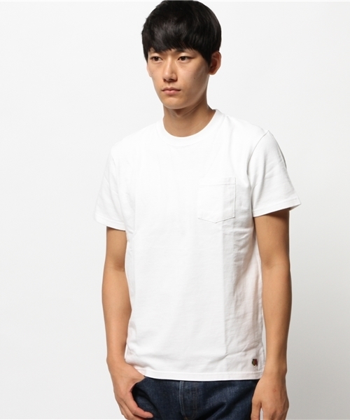 FRUIT OF THE LOOM（フルーツオブザルーム）の「【FRUIT OF THE LOOM×CIAOPANIC TYPY】フルーツコラボポケットTee（Tシャツ/カットソー・メンズ・グレー/ホワイト/ネイビー・LARGE/MEDIUM/SMALL）」の2枚目の写真