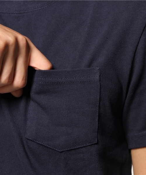 FRUIT OF THE LOOM（フルーツオブザルーム）の「【FRUIT OF THE LOOM×CIAOPANIC TYPY】フルーツコラボポケットTee（Tシャツ/カットソー・メンズ・グレー/ホワイト/ネイビー・LARGE/MEDIUM/SMALL）」の9枚目の写真